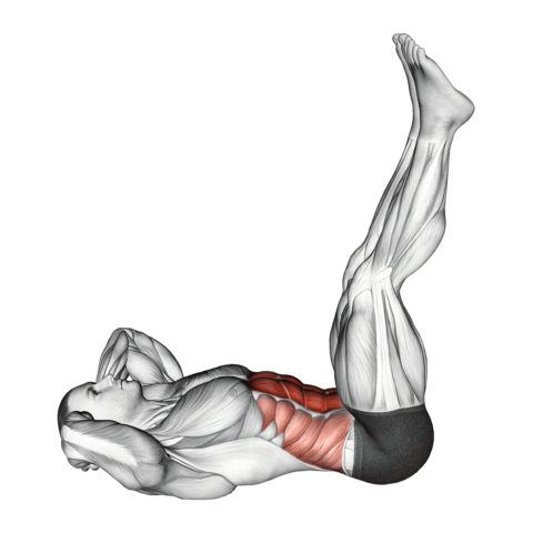 Abdominal com Pernas Retas
