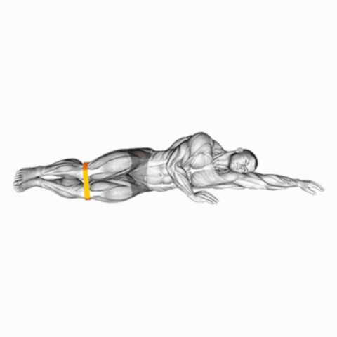 Abdução de Quadril em Decúbito Lateral com Miniband